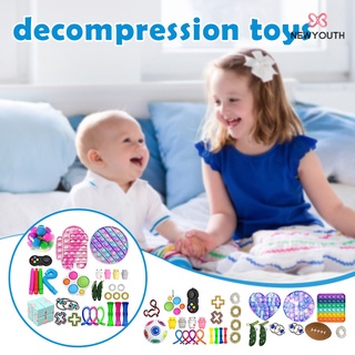 fidget juguetes conjunto sensorial juguetes anti estrés gadgets juguetes sensorial juguetes pack para niños adultos alivio del estrés anti ansiedad (1)