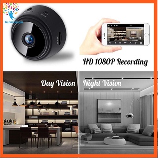 Night Vision HD A9 1080p Mini cámara Wifi, cámara de seguridad inalámbrica Wifi, visión nocturna, cámara de vigilancia inalámbrica 5.0 Full Hd Dvr Night Vision Cam 4.0 luminous.cl