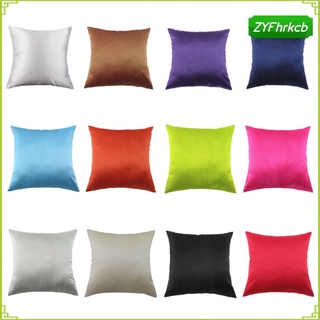 Solid Color Decorative Plush Furry Cushion Covers Pillow Case For Home Car 24x24 Inch