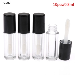 [cod] 10 tubos de brillo labial vacíos de 0,8 ml, tubo de bálsamo labial, lápiz labial, contenedor cosmético