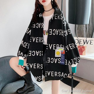 Primavera y otoño todo-partido camisa de las mujeres s de longitud media suelta versión coreana de pana 2021 nuevo diseño sentido nicho tendencia