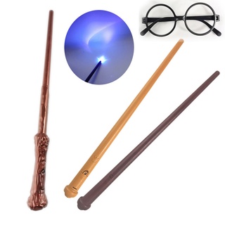 NOVO ❤Inventario disponible🔥nueva película Harry Potter varita Mágica juguetes Cosplay Hermione varitas Mágicas lentes Fase Prop niños juguete divertido regalo