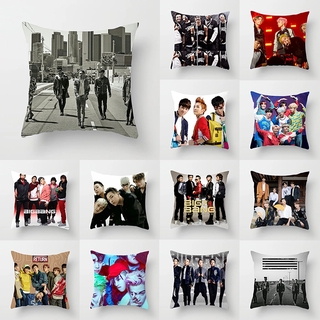 [Pillowcase] Decoración del hogar Popular niño grupo BIGBANG sofá/coche funda de almohada 45*45 cm