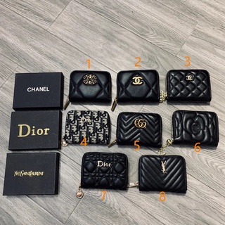 Christian_Dior_ carteras de los hombres de la moda titular de la tarjeta de los hombres bolso de cuero sólido bolsillo de la moneda con la caja!!! (1)
