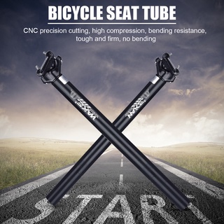 dm tija de sillín de bicicleta de aleación de aluminio para bicicleta de montaña, color negro