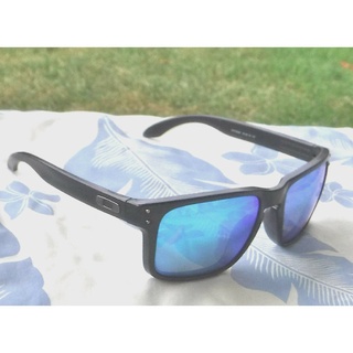 lentes de sol oakley holbrook color negro/azul/lentes polarizados personalizados g"- mostrar título (1)