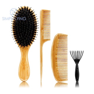 simplflying cod√ bambú de madera airbag punta cola peine limpieza garra antiestático cepillo de pelo (1)
