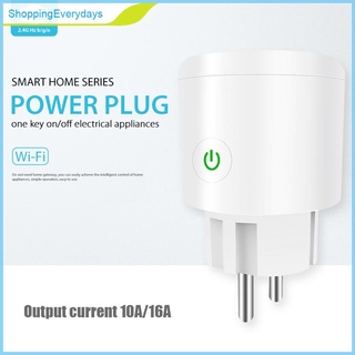 (ShoppingEverydays) Wifi Smart Socket enchufe de la ue APP Control Monitor temporizador remoto hogar Smart Outlet