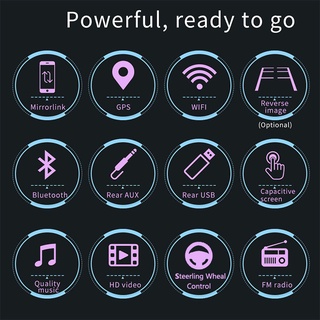 Android Radio de coche GPS Bluetooth MP5 reproductor Multimedia 2DIN 7 pulgadas WIFI reproductor de Audio automático (4)