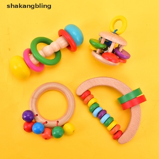 shkas sonajeros de madera para bebé juego de dentición musical temprano educativo bling