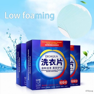 120pcs nueva fórmula detergente nano super concentrado jabón de lavado suave polvo hojas de lavandería productos de limpieza