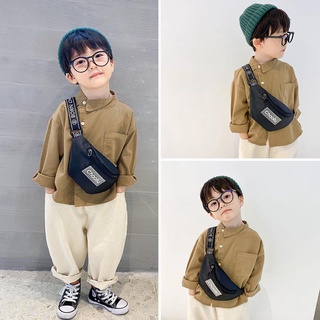 Bolsos para niños de estilo coreano Mini bolso bandolera de dibujos animados para bebé bolso de pecho para niño mochila de moda Simple bonita fuera de la cintura (1)