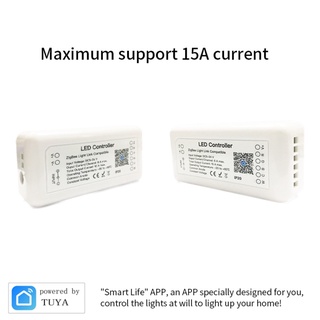 Tuya 3.0 Controlador Inteligente Led Rgb+Cct 6pin Tira De control De Luz Dc12-24v/funciona con Alexa asistente Google certificado (2)