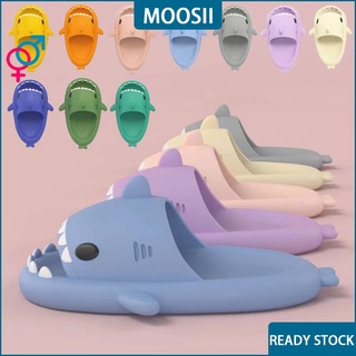 MOOSII Tiburón de dibujos animados Sandalias planas para mujer Zapatillas para mujer Zapatos coreanos de Zapatillas de hombre 10Color Talla:36-45 MS929 (1)
