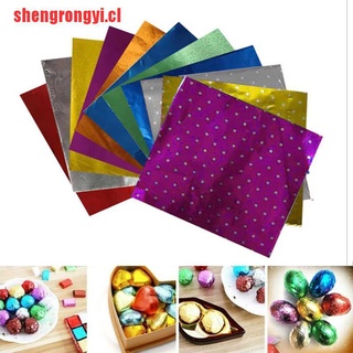 [shengrongyi]100 x papel de Chocolate de papel de Chocolate para envolver caramelos