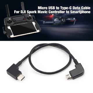 [COD]Micro Usb Para cable De datos Tipo C Para Dji Spark Mavic controlador Smartphone