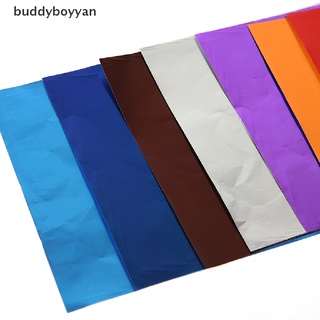[buddyboyyan] 100 piezas 10 x 10 cm de papel de bricolaje, papel de Chocolate, caramelos de aluminio, caramelos de bricolaje, papel caliente