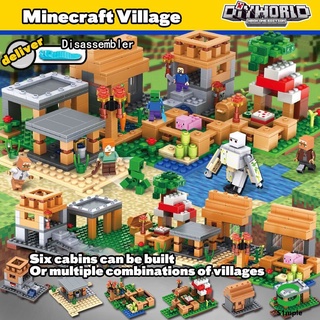 LEGO Minecraft Series Bloques De Construcción Ensamblados Juguetes Educativos Cerebro