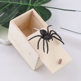 Divertido caja De madera sorpresa Para juego De araña/juguete Joke Gags & práctica