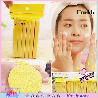 Corkh 12Ps comprimido limpieza Facial lavado Puff esponja palo suave cara maquillaje almohadillas