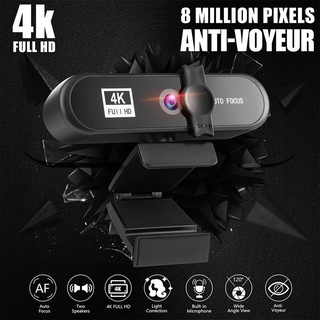4k videoconferencia webcam autofocus usb cámara web con micrófono y trípode para reunión transmisión en vivo hd pc web cam (5)