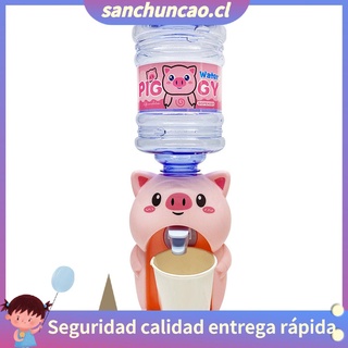 ★SCC★Cute Pig Mini Drinking Fountain Toy Cool Water Dispenser Pretend Play Kitchen (1)