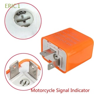 ERIC1 Accessories Turn Signal Flasher Adjustable Frequency Flash Relay LED Flasher Motorbike Fix Universal 12V Signal Light 2 Pin Indicator Motorcycle Flasher/Multicolor