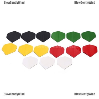 BlowGentlyWind 15pcs dart flights nice darts flight mixed color for outdoor darts wing tail BGW