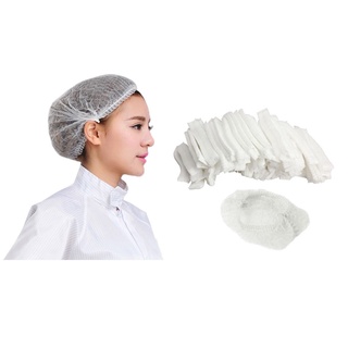gorras desechables para el pelo de la cabeza de la ducha bouffant telas no tejidas gorra de bronceado (1)