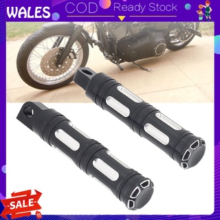 Wales 2 pzs pedales de pie de motocicleta CNC en forma de bambú de aluminio para pedales Dyna para Softails