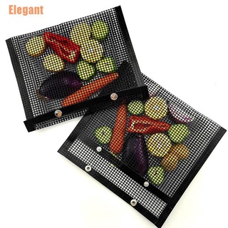 elegant(@)~alfombra de malla para barbacoa, reutilizable, para cocinar al aire libre, en forma de malla