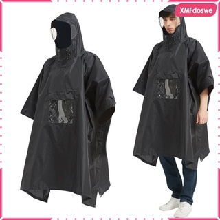 Poncho de lluvia Senderismo Abrigo con capucha Chaqueta Unisex Impermeable