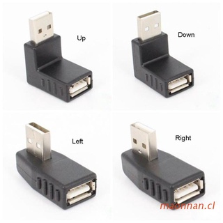 maonn Adaptador De Conector USB Macho A Hembra De 90 Grados Para Accesorios De Ordenador U-Disk (1)