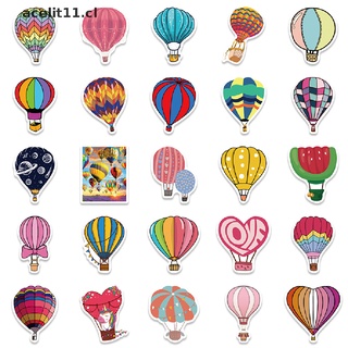 ACEL 50PCS Cartoon Hot Air Balloon Stickers For Suitcase Skateboard Laptop Luggage CL