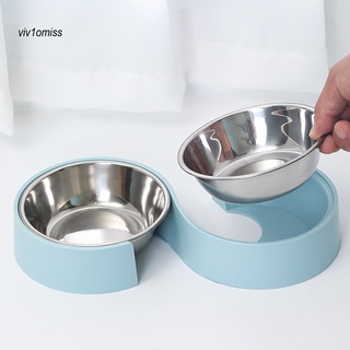 vo gato cachorro comida agua alimentación doble cuencos antideslizante alimentador mascota vajilla suministros (7)