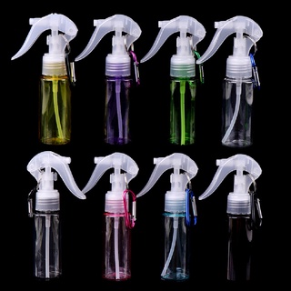 qetyellow - spray de plástico transparente recargable con mosquetón cl