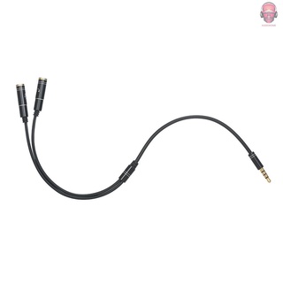 Gran venta Divisor De audífonos cable De audio De 3.5 mm Macho a 2 hembra Jack 3.5mm Divisor Adaptador Aux cable Para teléfono inteligente reproductor Mp3