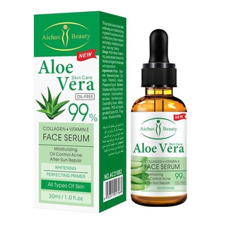 Nuevo JUASA 30ml Aloe Vera Gel Suero Facial Vitamina C Crema Hialurónica Hidratante Arrugas Ácido Caracol Cuidado De La Piel Blanqueamiento Anti E8Y6