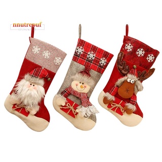 calcetines de navidad bolsa de regalo adornos de navidad grandes calcetines de navidad regalos dulces calcetines adornos santa claus