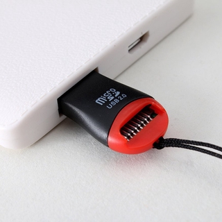 mini adaptador usb 2.0 micro sd sdhc tf/lector de tarjetas de memoria flash de alta velocidad
