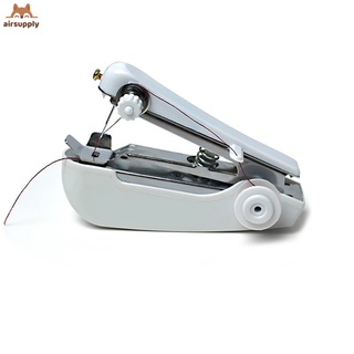mini máquina de coser portátil manual de costura de tela práctica herramienta de costura diy