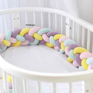 [Drinka] Baby Crib Protector 4 Weave Bed Snake Braided Protect Decoration for Crib Cot 471CL (5)