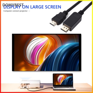 (Domybest) 4k DisplayPort a HDMI Compatible con Cable estándar DP Display Port macho a HDMI Compatible macho para PC