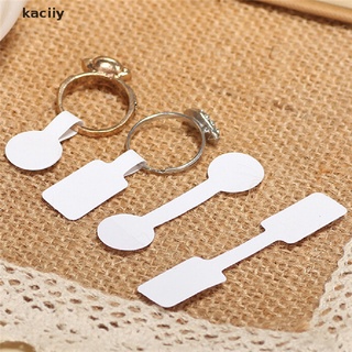 kaciiy 100 unids/bolsa adhesivo en blanco anillo collar joyería mostrar precio etiqueta etiquetas cl