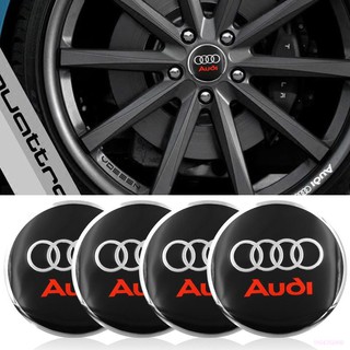 Tomota 4 piezas cubierta central de rueda de neumáticos de coche, pegatina decorativa para Audi A3 A4 A5 A6 A7 A8 B5 B6 B7 B8 C6 C7 C8 8v coche Acce