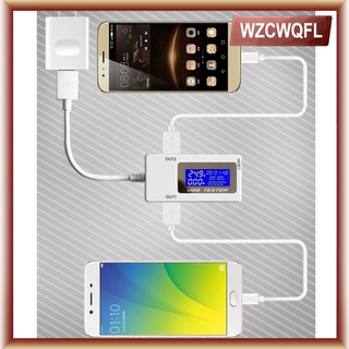 [wzcwqfl] Detector de capacidad de voltaje de corriente USB 4V-30V 0-3A muestra doble fila (8)