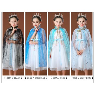 2020 Frozen 2 Elsa princesa capa niños niña Cosplay disfraz fiesta exterior capa (9)
