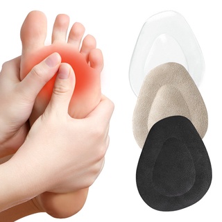 ❀ifashion1❀1 Pair Gel Flannel Forefoot Insoles Women High Heel Orthopedic Cushion Pads (1)
