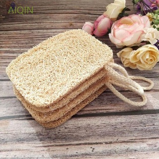 Aiqin - almohadillas naturales para fregar, sin rasguños, esponja para lavar platos, herramienta de cocina, duradera, para fregar platos, esponja