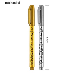 【michael】 Metallic Marker Paint Pen Non-toxic Permanent Marker Pen DIY Art Marker CL (9)